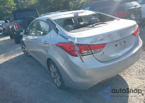 2013 Hyundai Elantra Limited z USA, uszkodzony, nr VIN 5NPDH4AE1DH183042